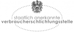 Logo staatlich anerkannte Verbraucherschlichtungsstelle